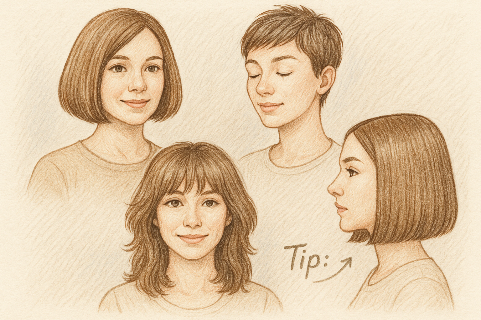 Choose easy-to-style haircuts to save precious morning time!