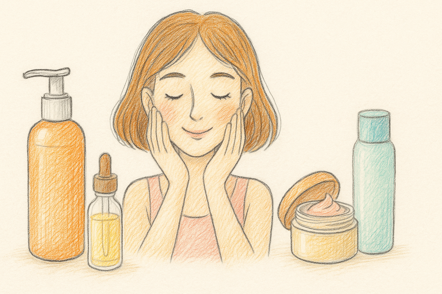 Peaceful morning skincare