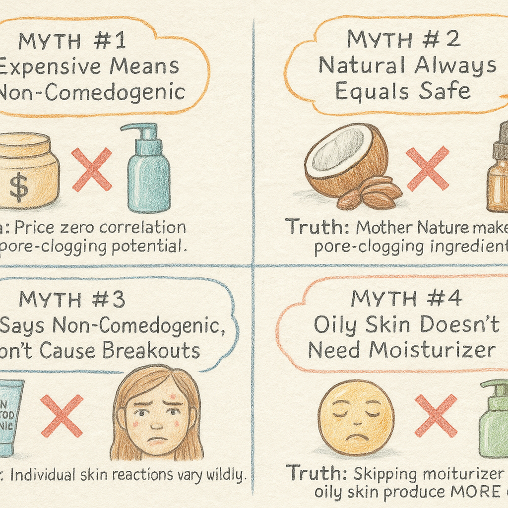 Myths about non-comedogenic products