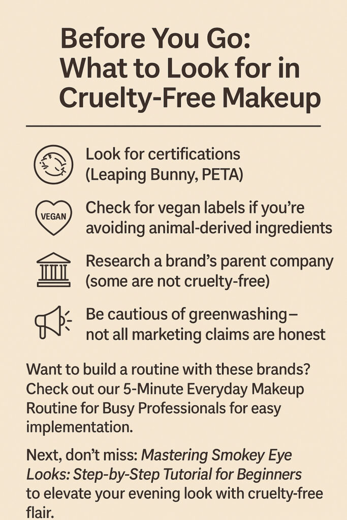 Tip: Always verify cruelty-free claims before buying beauty products.