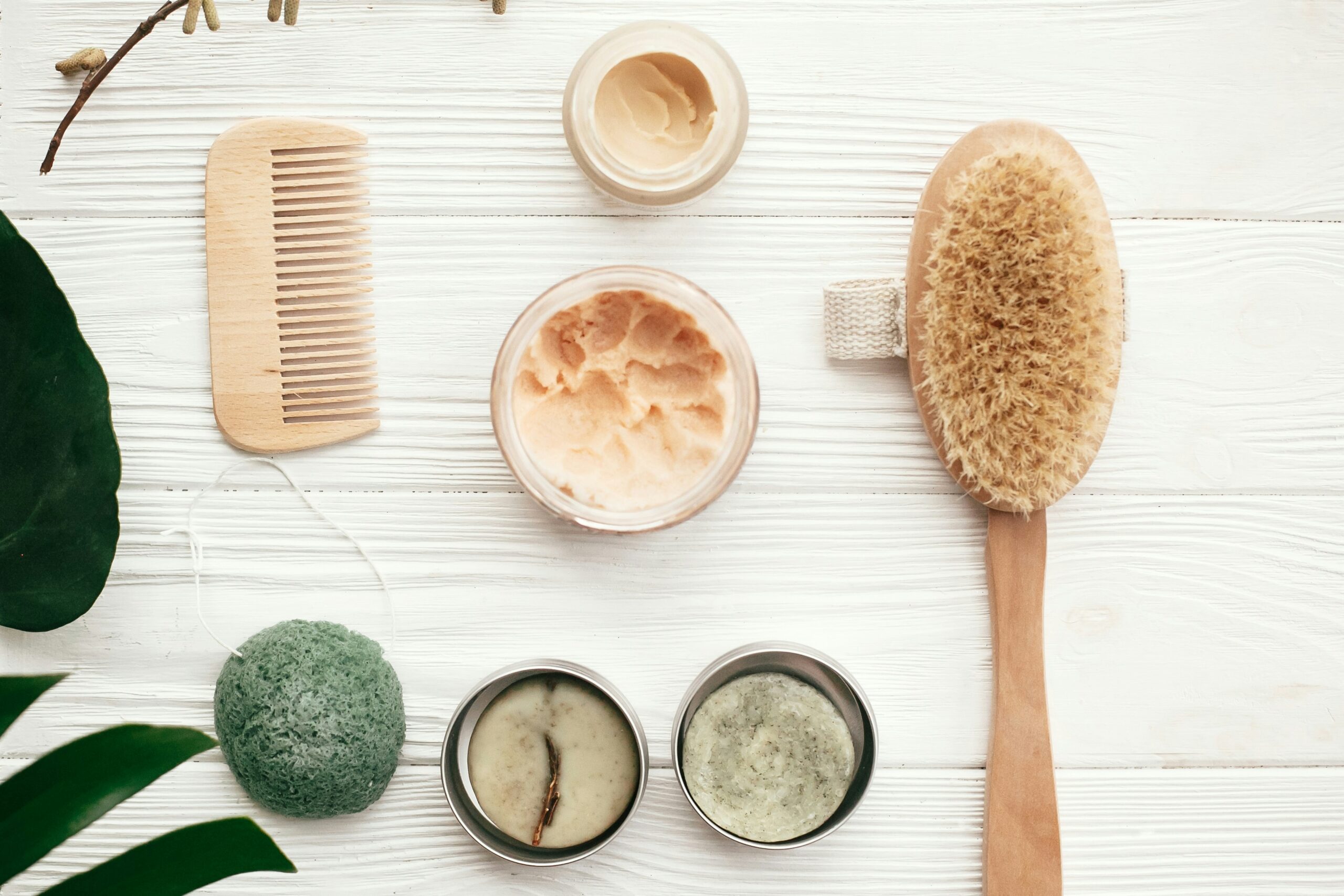 Hair products on a minimalistic setting