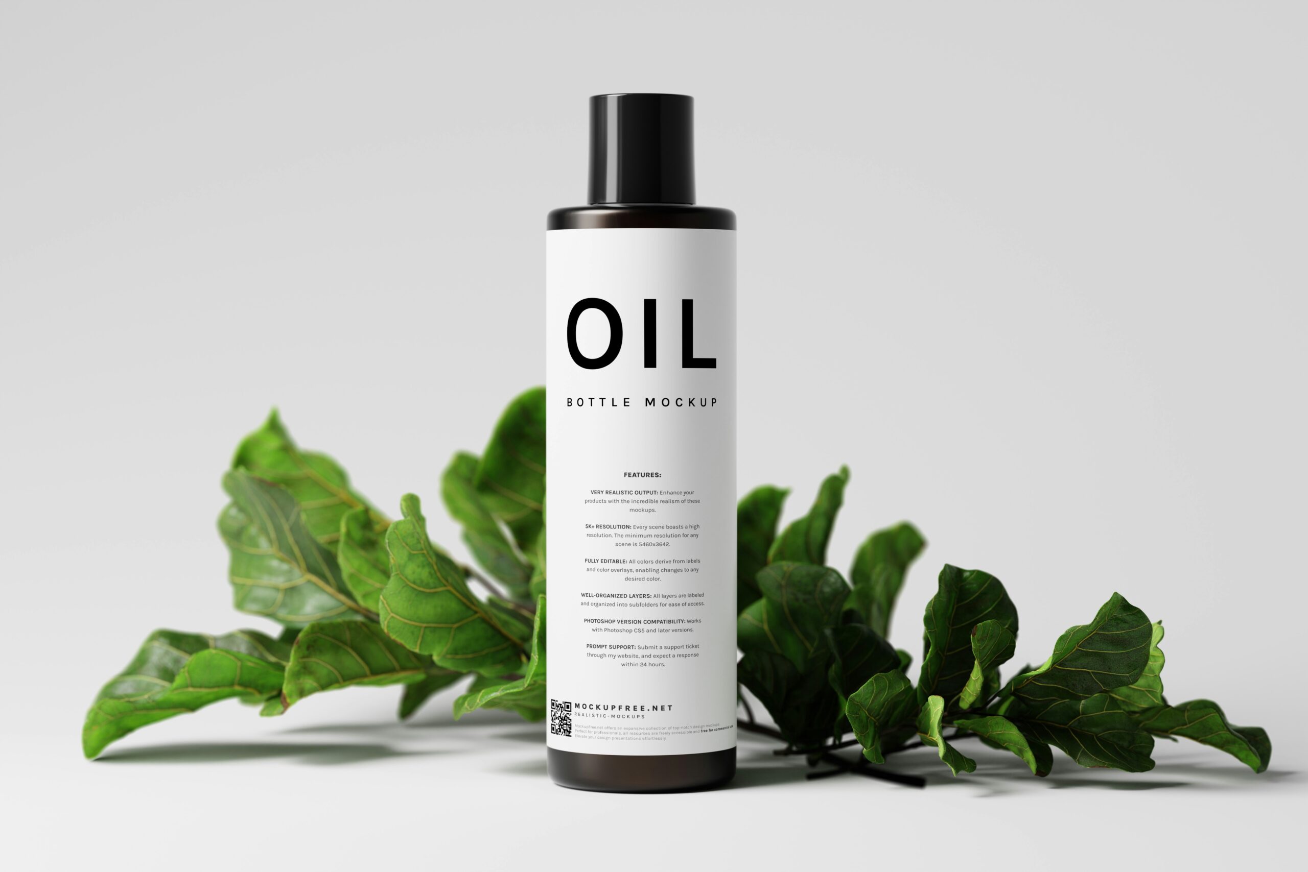 Image showcasing a product for oily skin on a white and natural background