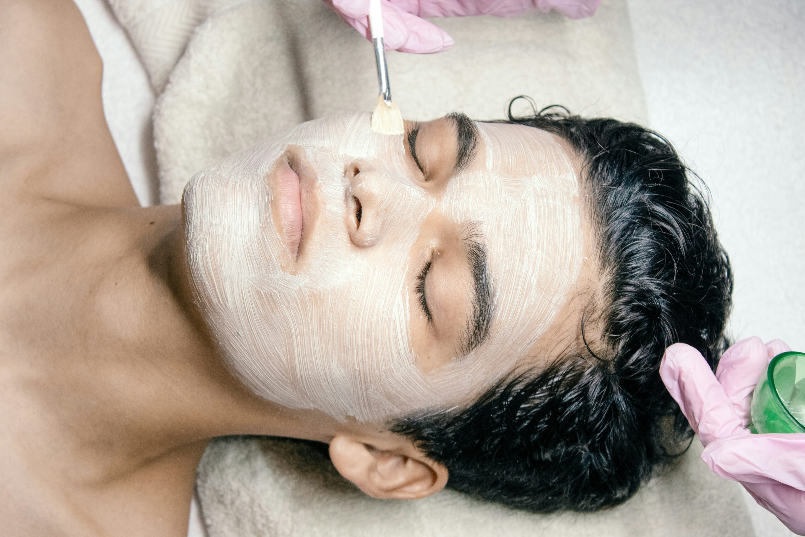Woman receiving a spa treatment